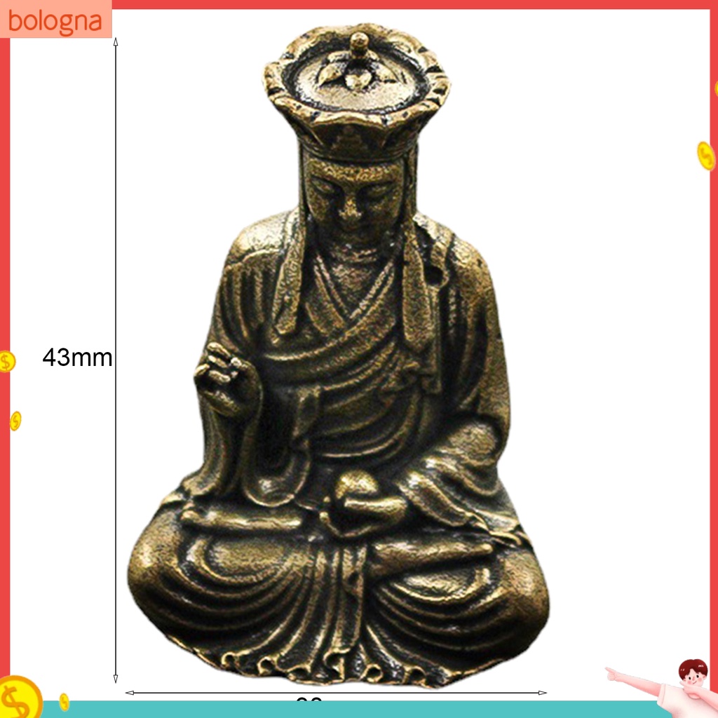 Mô Hình Tượng Phật Bằng Đồng Mini Để Bàn Trang Trí