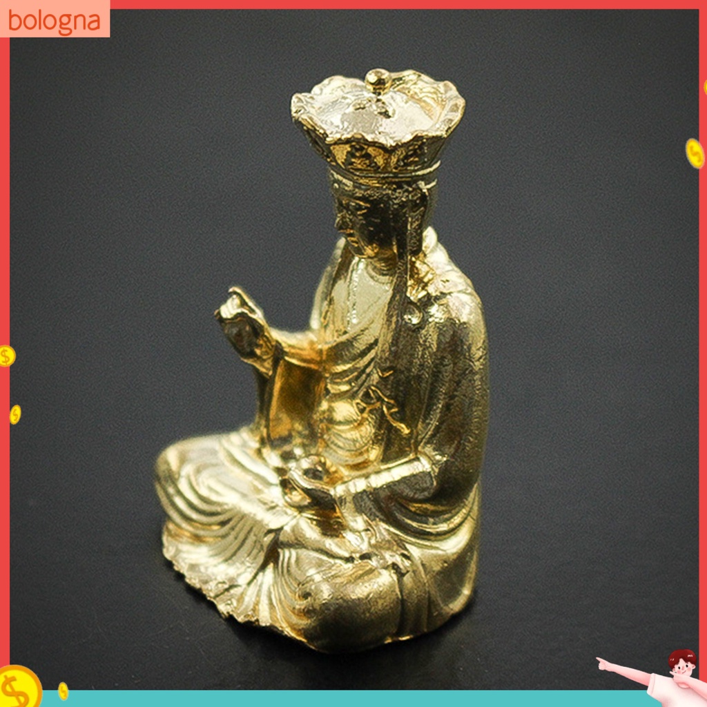 Mô Hình Tượng Phật Bằng Đồng Mini Để Bàn Trang Trí