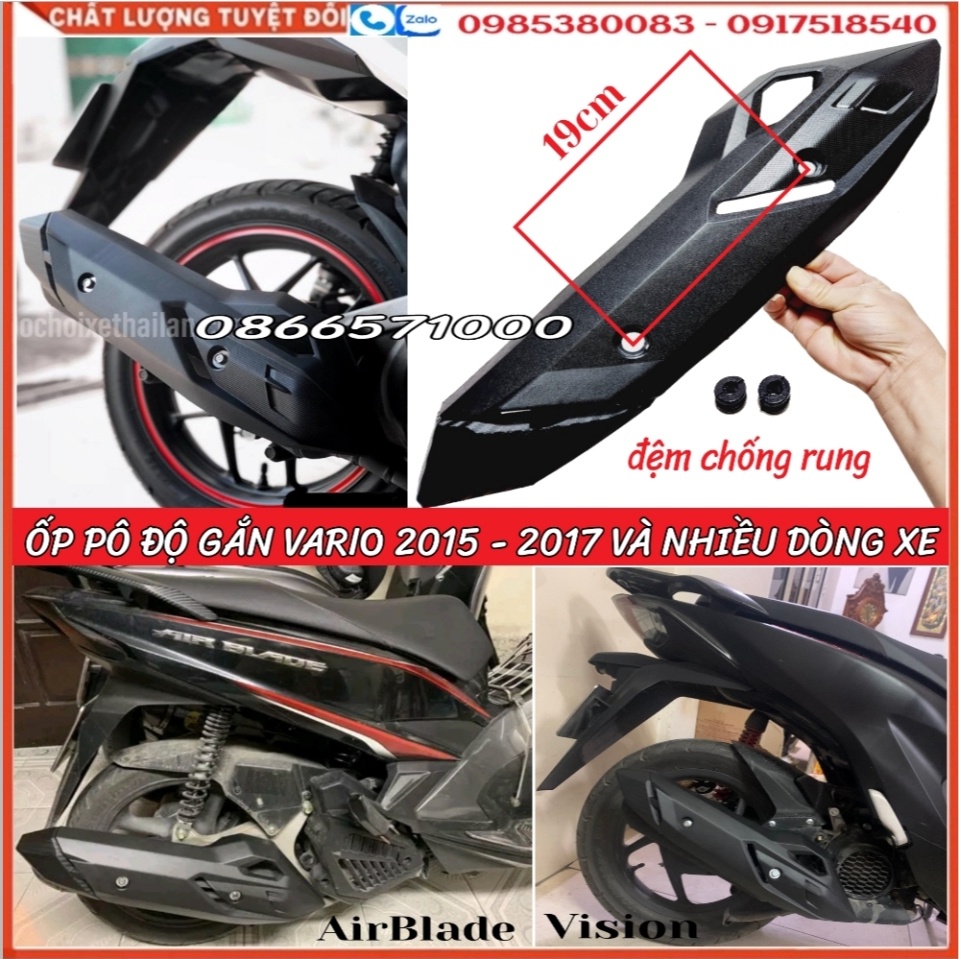 Ốp Pô Độ Gắn Vario/Click Thái 2015-2017/Vision 2014-2020/AirBlade 2013-2019/Sh Việt 2012-2016; Móc Treo Đồ Vario/Vision