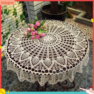 (Bologna) Khăn Trải Bàn Hình Tròn Bằng Cotton Chất Lượng Cao