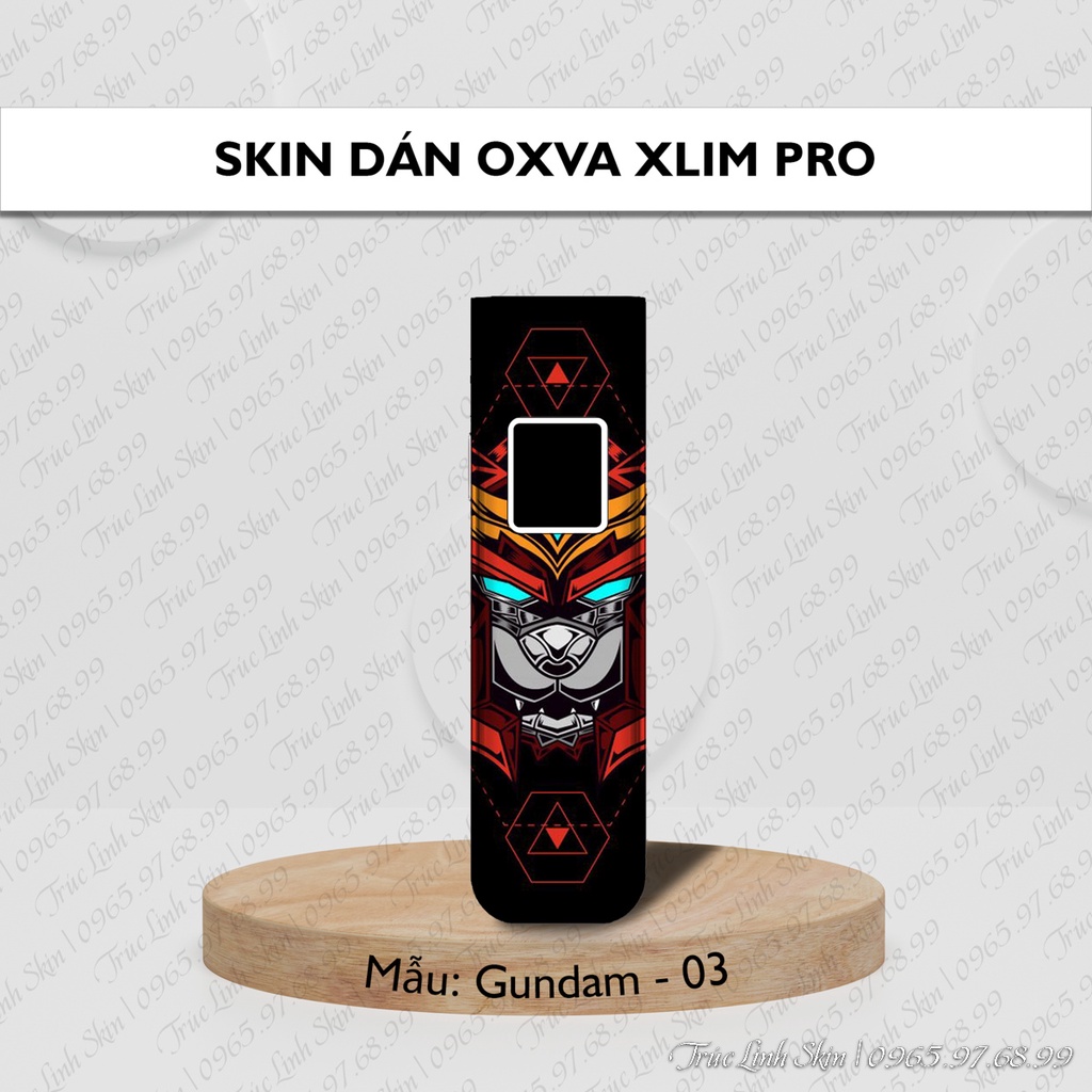 Skin dán Xlim Pro mẫu Gundam - 03 | Miếng dán 4 lớp chống bám vân