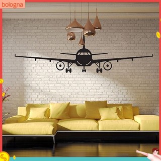 (Bologna) Giấy đề can dán tường hình máy bay độc đáo