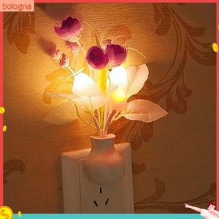 (Bologna) Đèn Led Hình Hoa Tulip Trang Trí Phòng Ngủ Cảm Biến Lãng Mạn