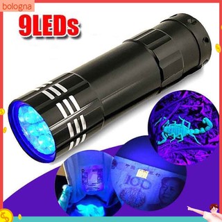 (Bologna) Đèn pin LED UV 9 bóng đa năng