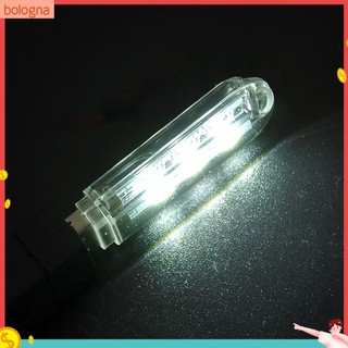 (Bologna) 2 Đèn Led Đọc Sách Mini 3 Bóng Cổng Usb