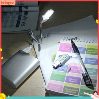 (Bologna) 2 Đèn Led Đọc Sách Mini 3 Bóng Cổng Usb