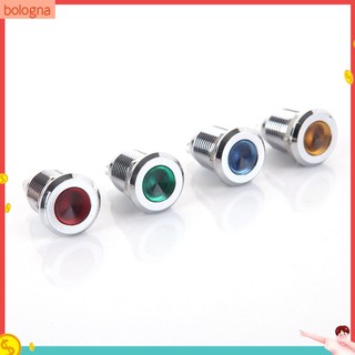 (Bologna) Đèn Led Báo Hiệu 12Mm 6 / 12 / 24 / 220V Mini Tiện Dụng Chất Lượng Cao