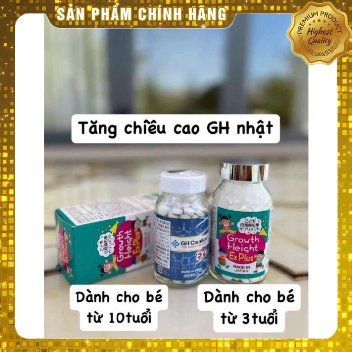 Viên Uống Hỗ Trợ Tăng Chiều Cao Growth Height Ex Plus Nhật Bản Chính Hãng