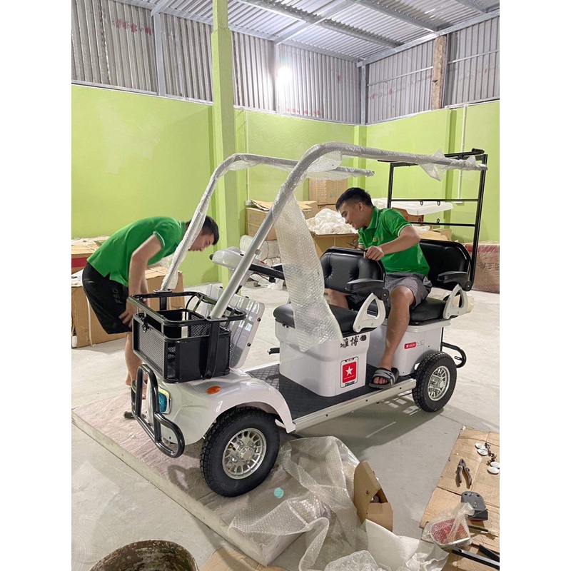 XE ĐIỆN 4 BÁNH MINIBUS PUKUO, BẢN 2022 ĐỘNG CƠ NÂNG CẤP