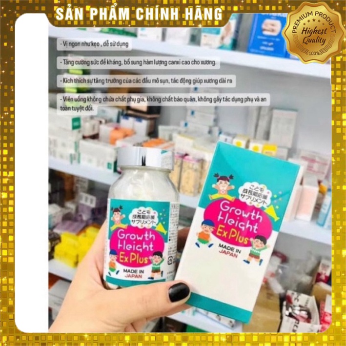 Viên Uống Hỗ Trợ Tăng Chiều Cao Growth Height Ex Plus Nhật Bản Chính Hãng
