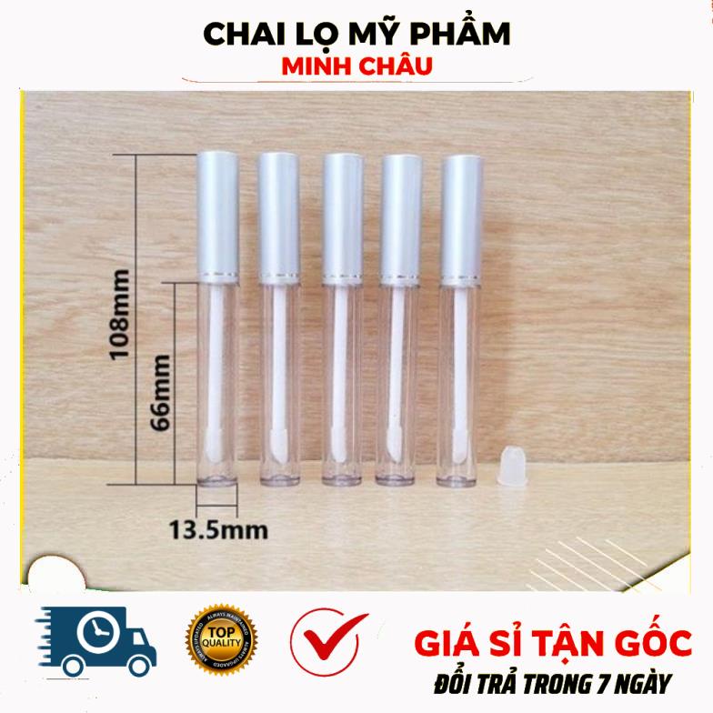 Vỏ Lip Môi 3.5ml nắp bạc đựng son kem, dầu dừa , phụ kiện du lịch
