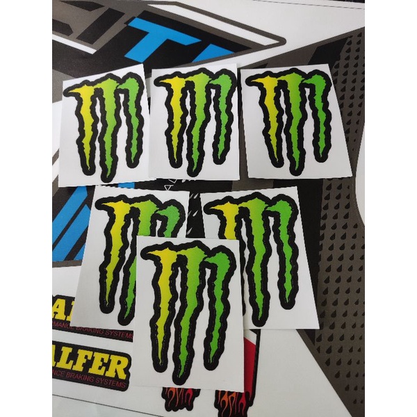 Decal Logo Monster Dán Đầu Đèn - Dè Trước - Dè Sau Xe Máy Decal Cao Cấp