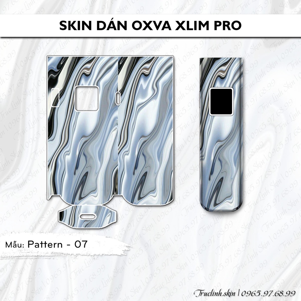 Skin dán Xlim Pro mẫu Pattern - 07 | Miếng dán 4 lớp chống bám vân