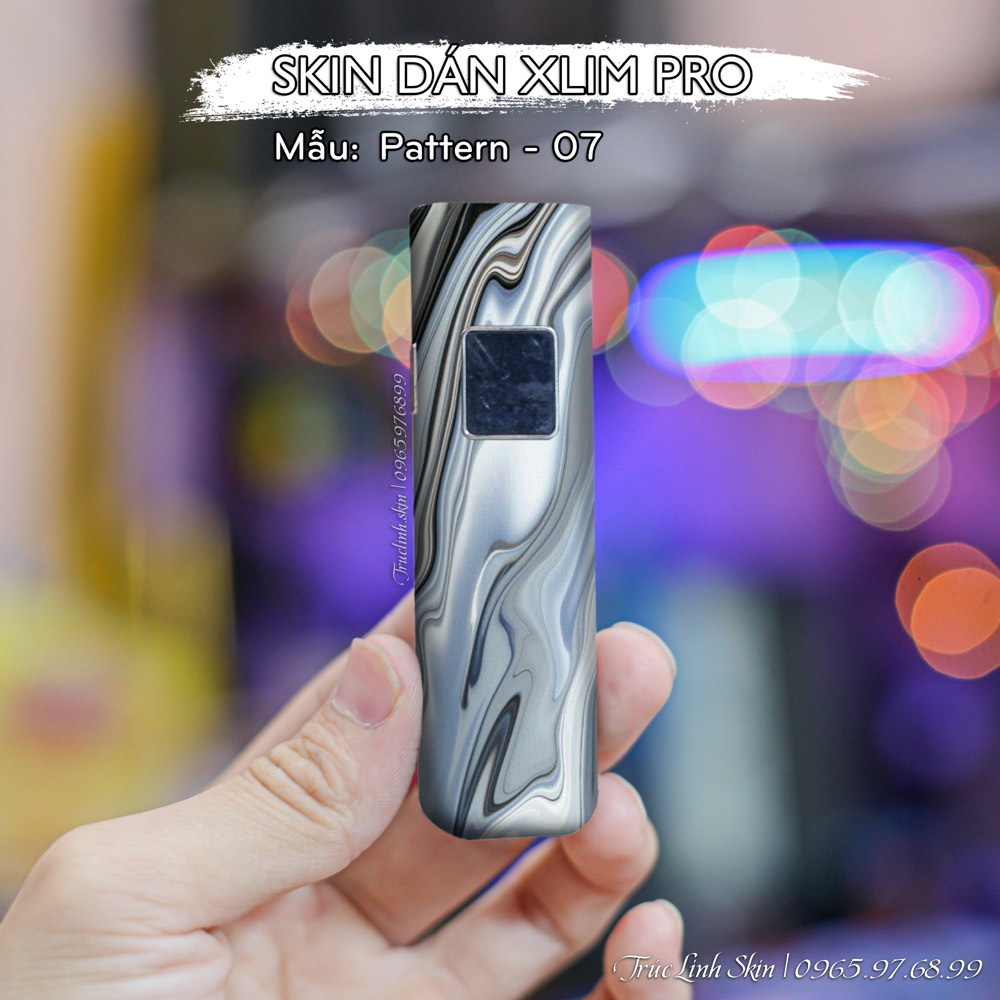 Skin dán Xlim Pro mẫu Pattern - 07 | Miếng dán 4 lớp chống bám vân