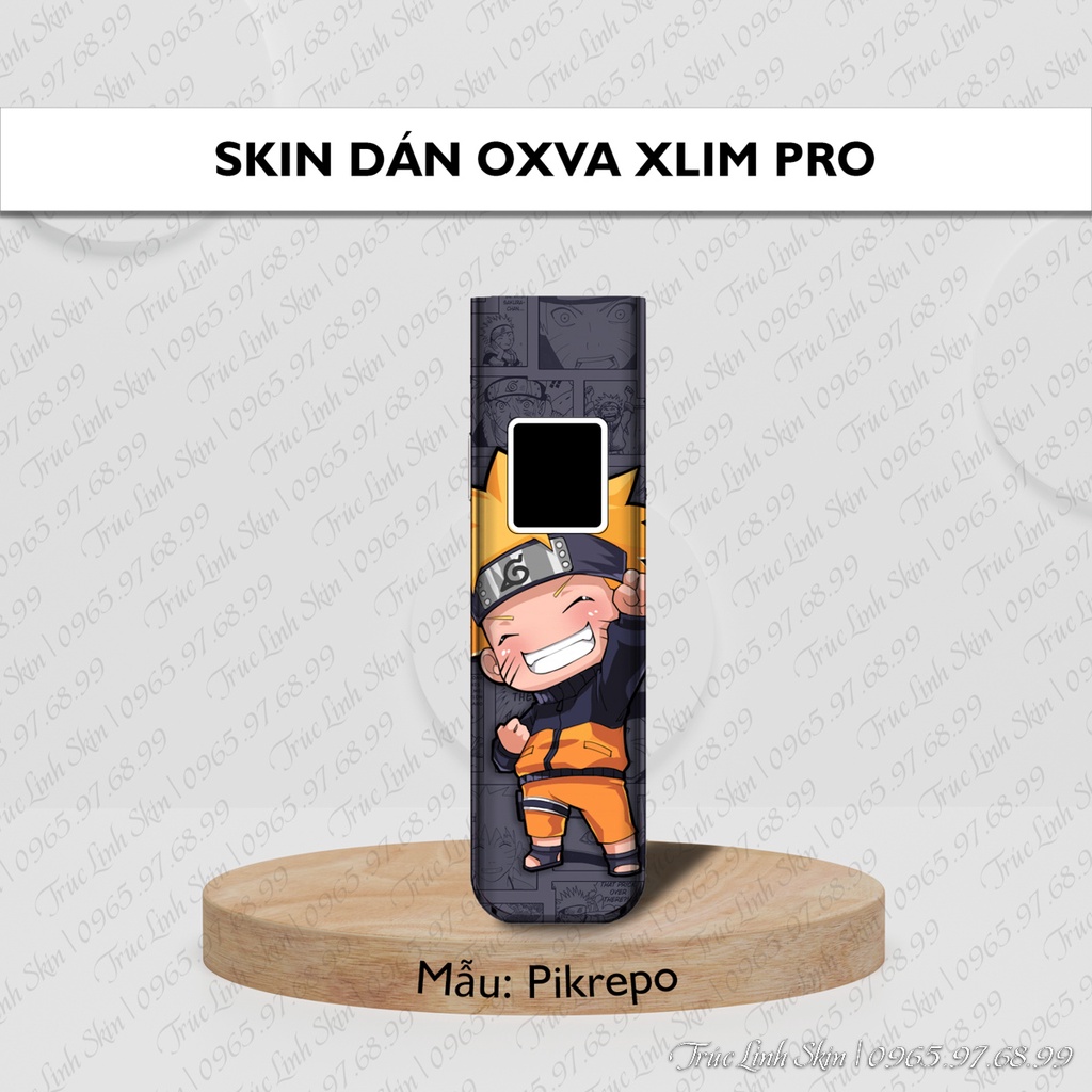 Skin dán Xlim Pro mẫu Pikrepo | Miếng dán 4 lớp chống bám vân
