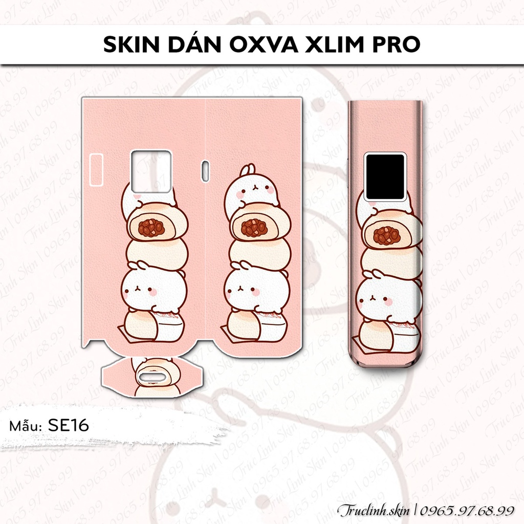 Skin dán Xlim Pro mẫu SE16 | Miếng dán 4 lớp chống bám vân