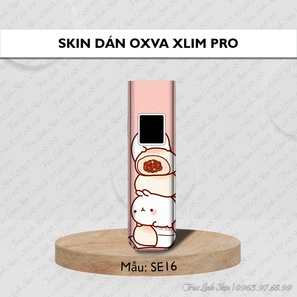 Skin dán Xlim Pro mẫu SE16 | Miếng dán 4 lớp chống bám vân