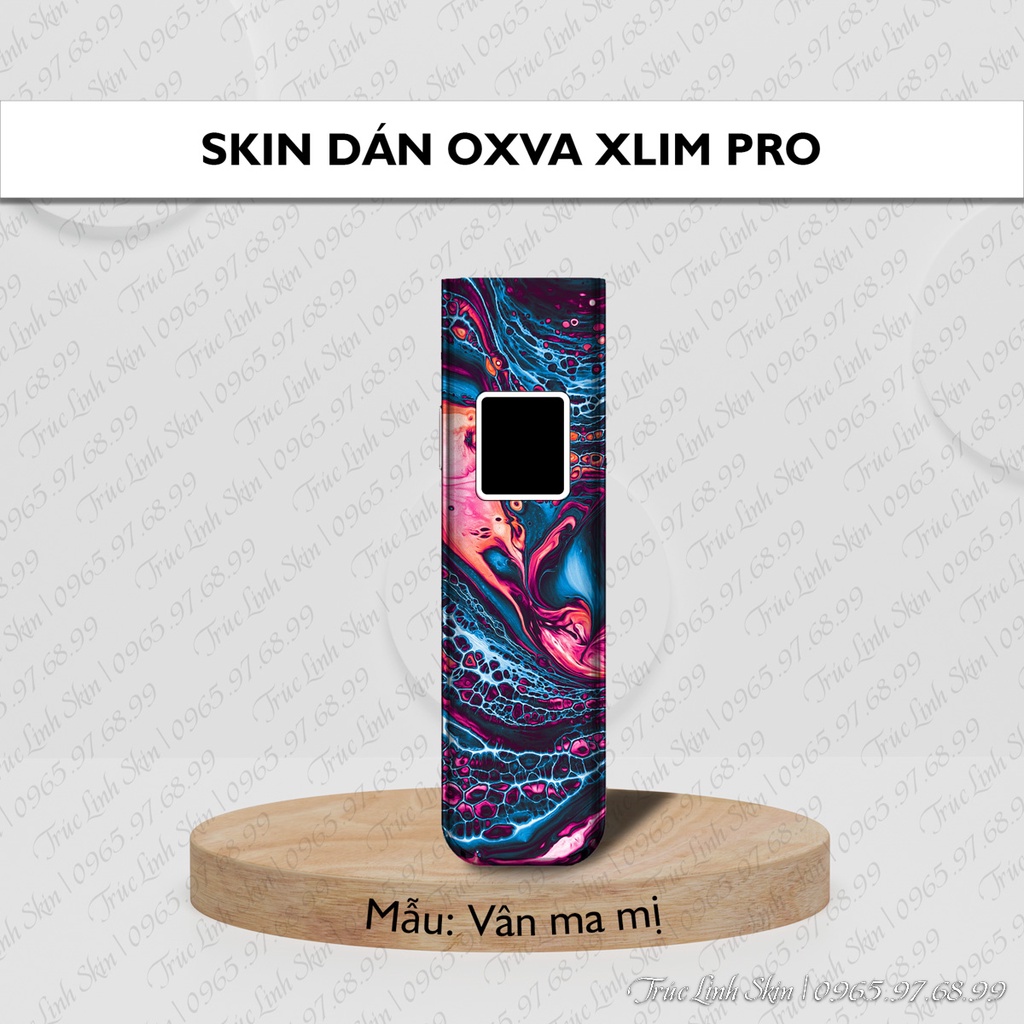 Skin dán Xlim Pro mẫu Vân ma mị | Miếng dán 4 lớp chống bám vân