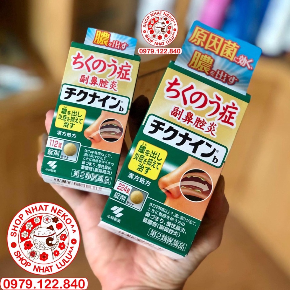 Viên uống xoang Nhật bản Kobayashi Chikunain 56/112/224 viên