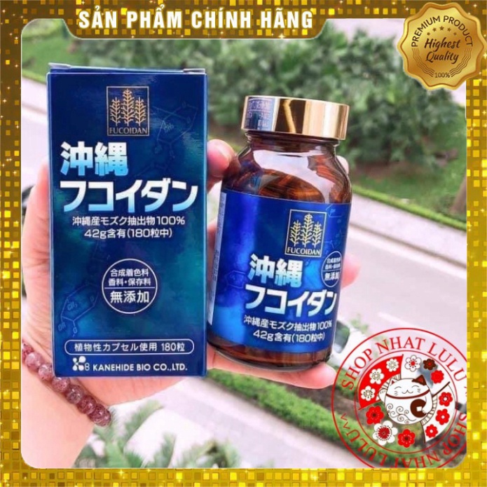 Tảo xanh Fucoidan Okinawa 180 Viên Nhật Bản