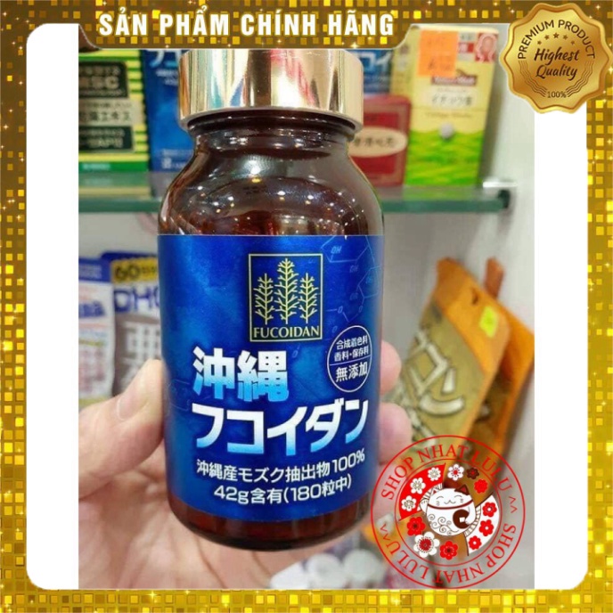 Tảo xanh Fucoidan Okinawa 180 Viên Nhật Bản