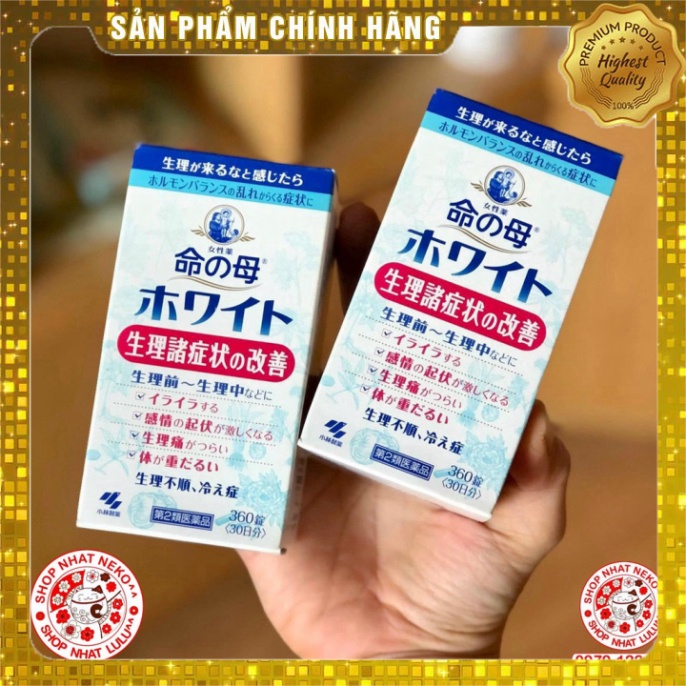 Hộp đựng 180/360 viên nội tiết điều hòa kinh nguyệt Nhật