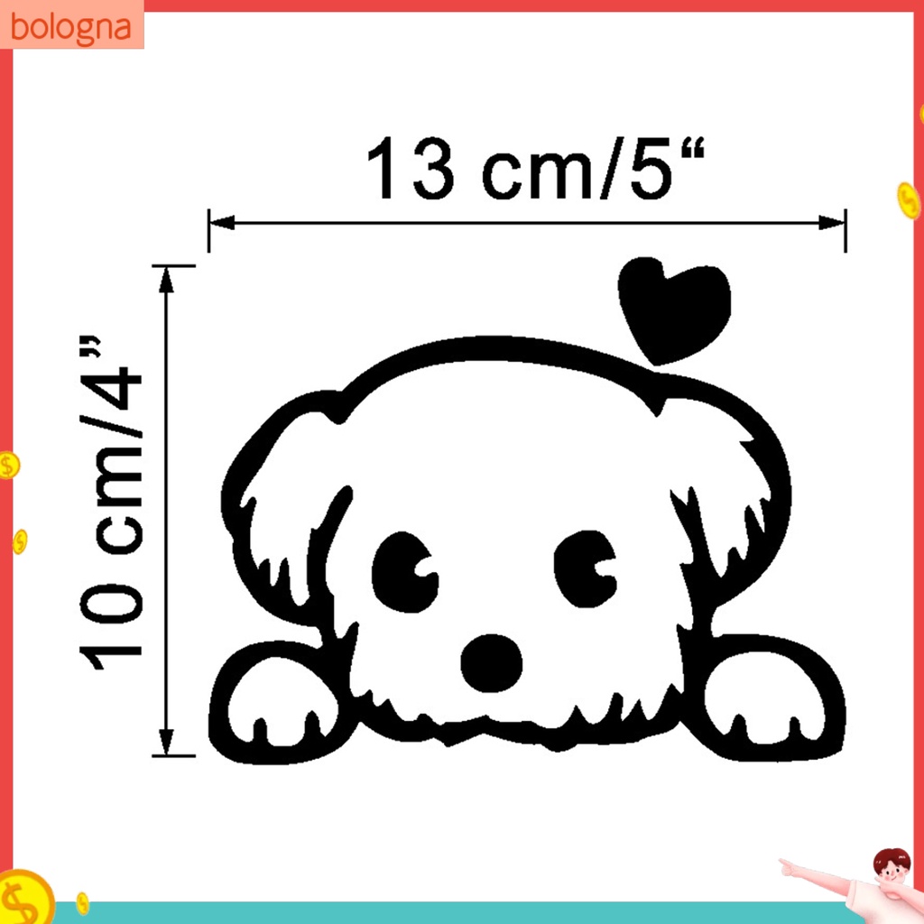 Nhãn Dán Tường Trang Trí Hình Chó Mèo Đáng Yêu Tự Hoàn Thành