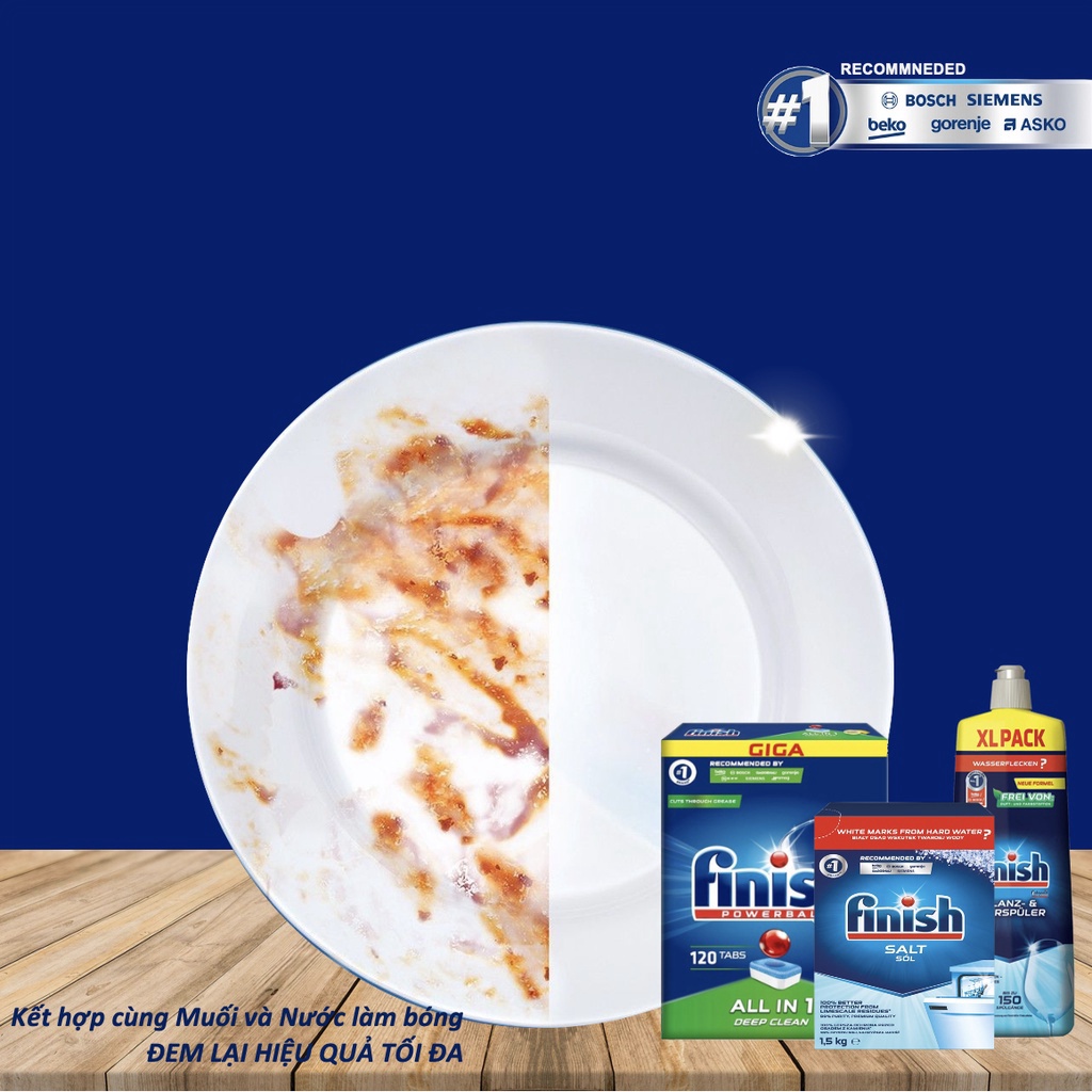 Sỉ sll Viên Rửa Chén Bát Hương Chanh Finish All In 1 Rửa Cực Sạch Nhập Khẩu Châu Âu Chính Hãng 120 Viên/hộp