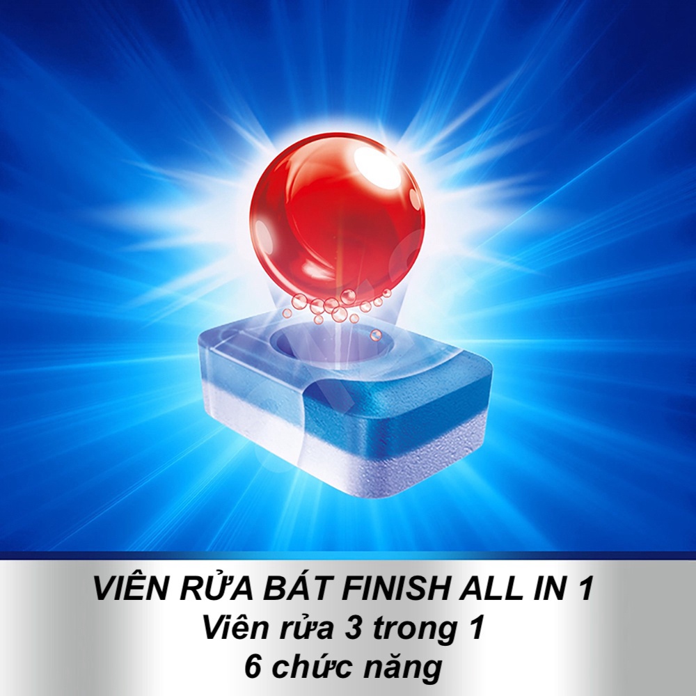 Sỉ sll Viên Rửa Chén Bát Hương Chanh Finish All In 1 Rửa Cực Sạch Nhập Khẩu Châu Âu Chính Hãng 120 Viên/hộp