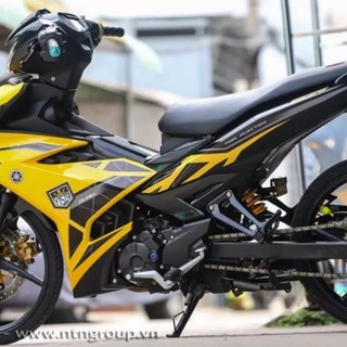 Tem rời y15zr ex 150 vàng đen - decal cao cấp - decal in chất lượng