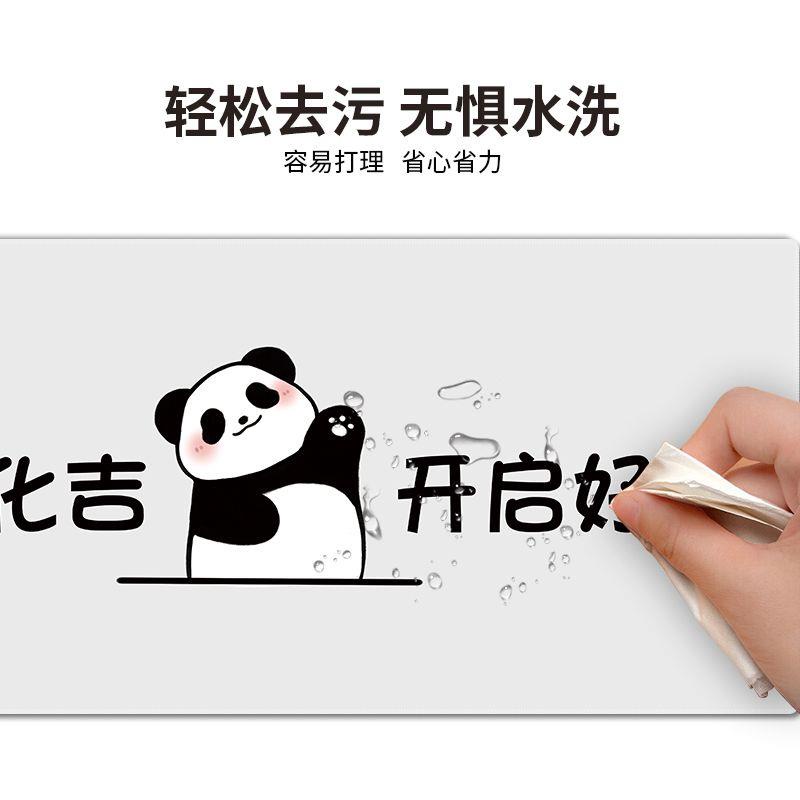 Tấm Lót Chuột Bàn Phím Máy Tính Không Trượt Cỡ Lớn In Hình Gấu Trúc Hoạt Hình Dễ Thương