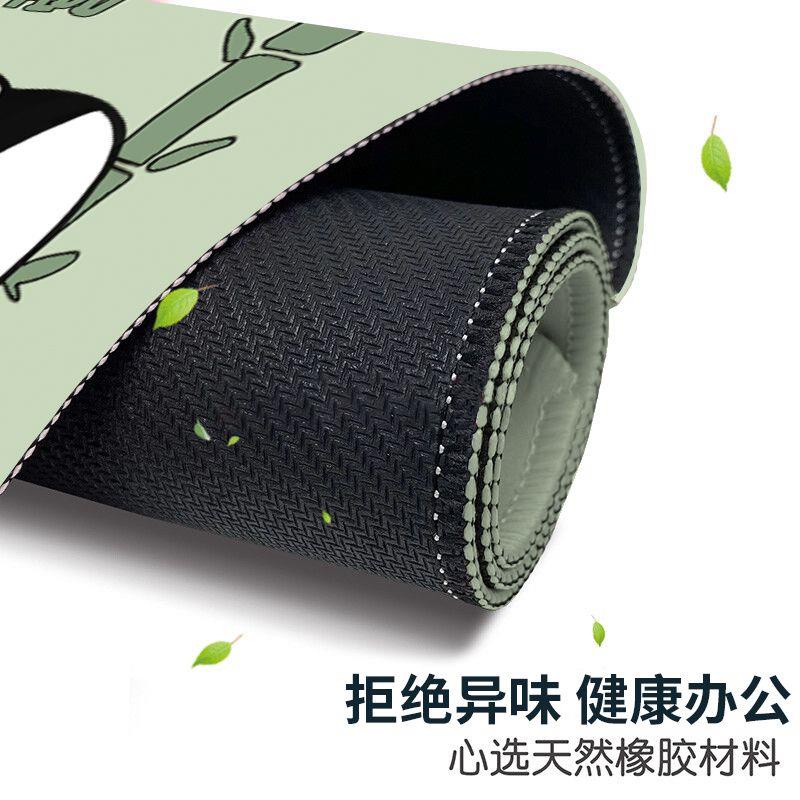 Tấm Lót Chuột Bàn Phím Máy Tính Không Trượt Cỡ Lớn In Hình Gấu Trúc Hoạt Hình Dễ Thương