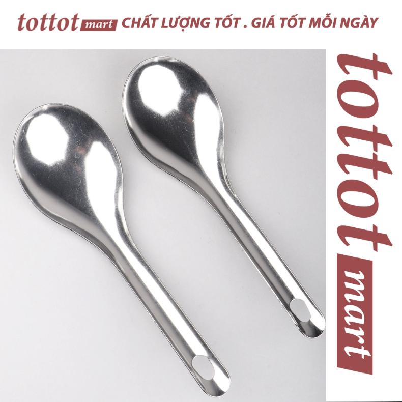 Vá múc canh và múc cơm inox Tottot Mart cao cấp