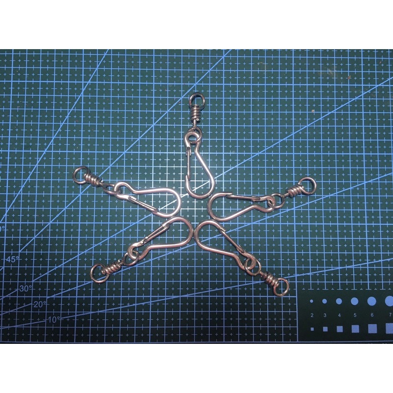 Móc khoá chống xoắn inox xích chim săn