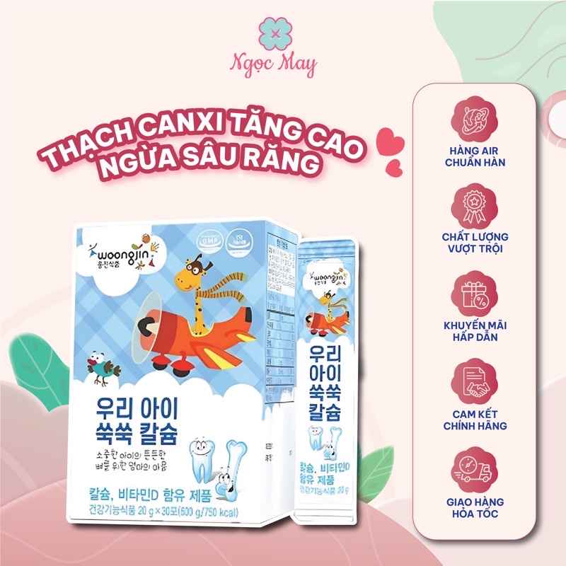 - canxi hữu cơ tảo biển tăng cao, ngừa sâu răng