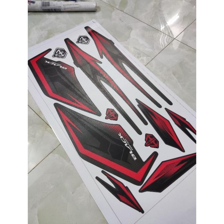 Tem Honda Air Blade 2019 Đen Nhám  - Decal In Chất Lượng
