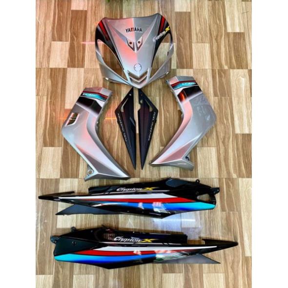 Tem Exciter Crypton X 135 Đen Bạc  - Decal In Chất Lượng