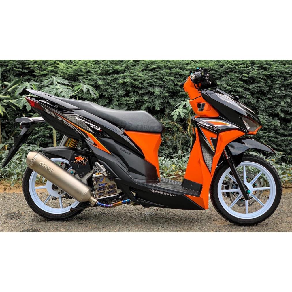 Tem Rời Vario 125 - Vario 150 Cam Đen  - Decal In Chất Lượng