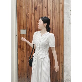 set trắng kẻ Luu hanh