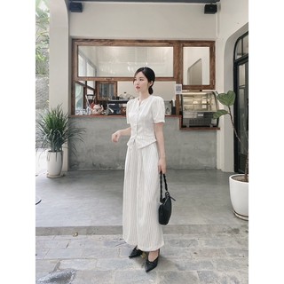 set trắng kẻ Luu hanh