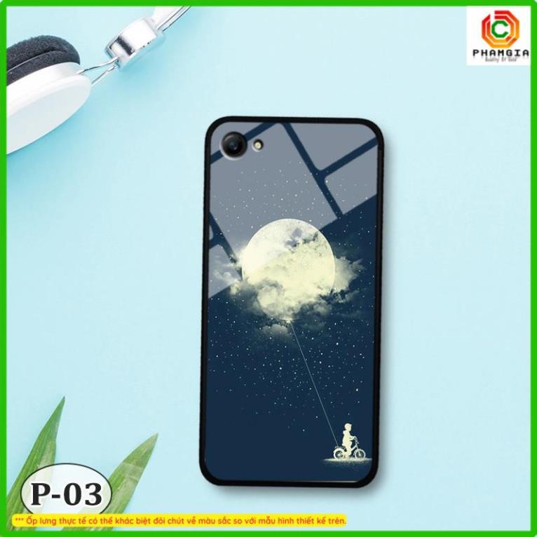 Ốp kính OPPO A59 / F1s mặt lưng ép cường lực dẻo chống bể, in hình nhiều mẫu sắc nét, đẹp