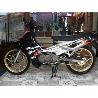 Tem suzuki satria 2000 xám đen - decal in chất lượng