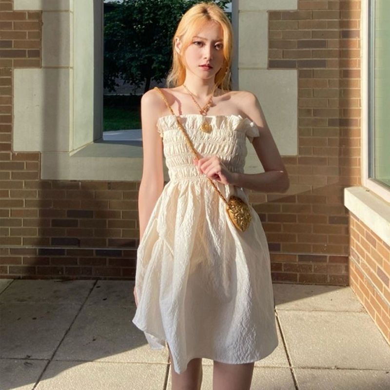 Đầm Ống Mỏng Vừa Vặn Với Thiết Kế Hở Vai Phong Cách Mới Dành Cho Nữ