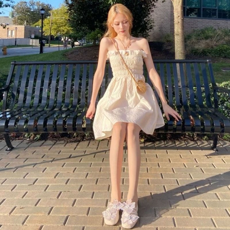 Đầm Ống Mỏng Vừa Vặn Với Thiết Kế Hở Vai Phong Cách Mới Dành Cho Nữ