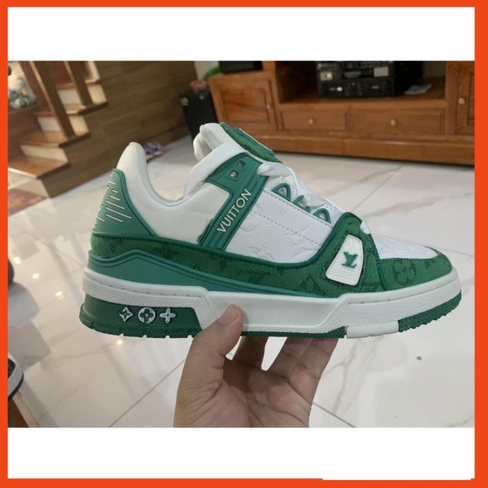 Giày LV Louis Vuitton Trainer Black White, Giày  LV Nam Nữ Mẫu Mới Hot Hit 2 Phiên Bản Màu Sắc Hàng Cao Cấp b01
