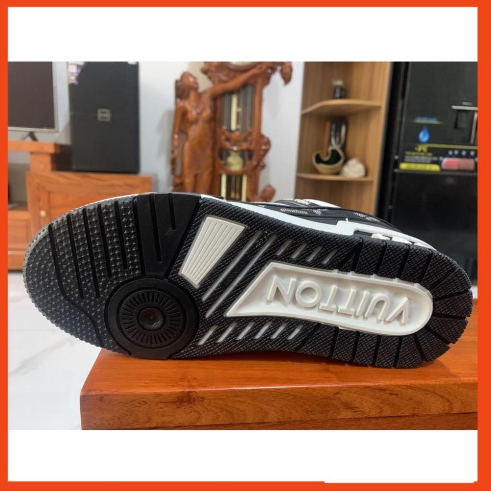 Giày LV Louis Vuitton Trainer Black White, Giày  LV Nam Nữ Mẫu Mới Hot Hit 2 Phiên Bản Màu Sắc Hàng Cao Cấp b01