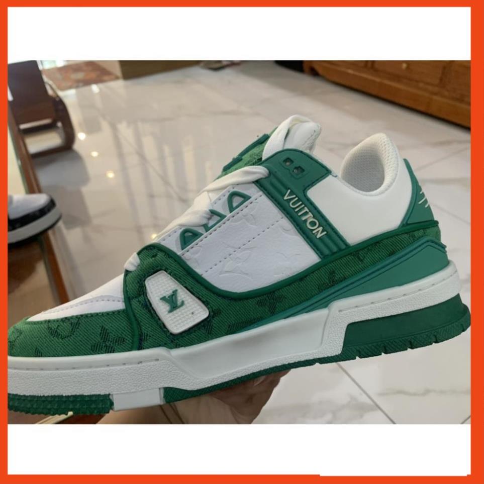 Giày LV Louis Vuitton Trainer Black White, Giày  LV Nam Nữ Mẫu Mới Hot Hit 2 Phiên Bản Màu Sắc Hàng Cao Cấp b01
