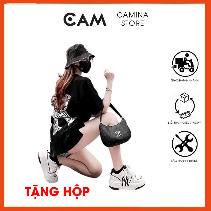 Giày thể thao Mlb, Giày MLBb Chunky In 3D, Đế Tăng Chiều Cao Thể Thao Thời Trang Cao Cấp Full Box-Fill Size 36-43 b01