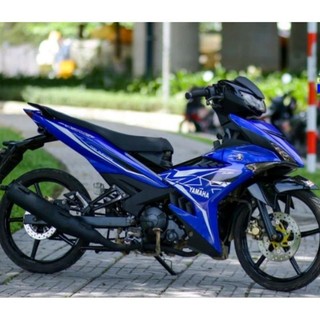 Tem chế - tem rời yamaha exciter 150 mx xanh gp - decal in chất lượng
