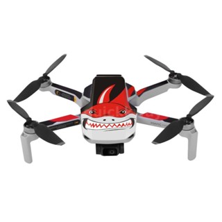  Tem Chế - Miếng Dán Decal Trang Trí Bảo Vệ Flycam Mavic Mini - Mini Se - Mini 2 - Hình Cá Mập  - Decal In Chất Lượng 